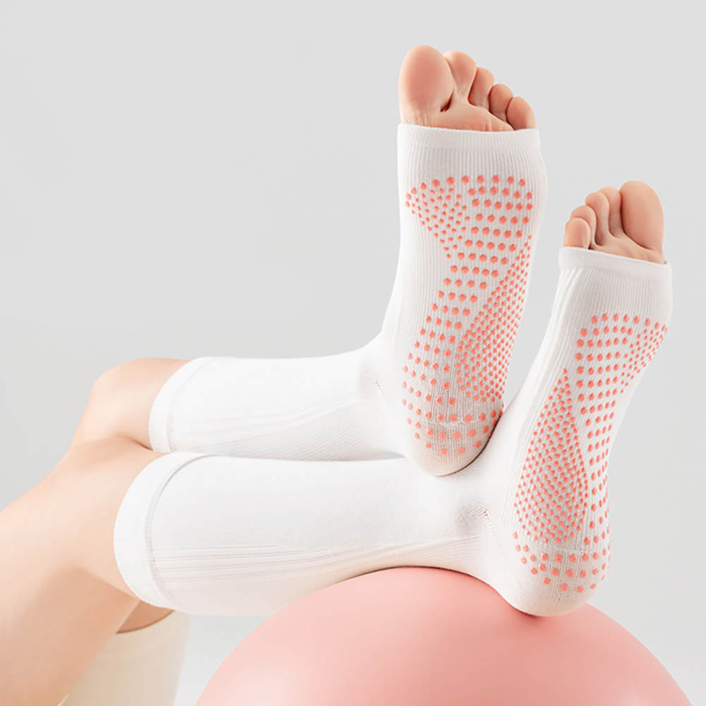Yoga Of Fitness - 전문용, 발가락이 드러나는 요가 양말, 여성용,