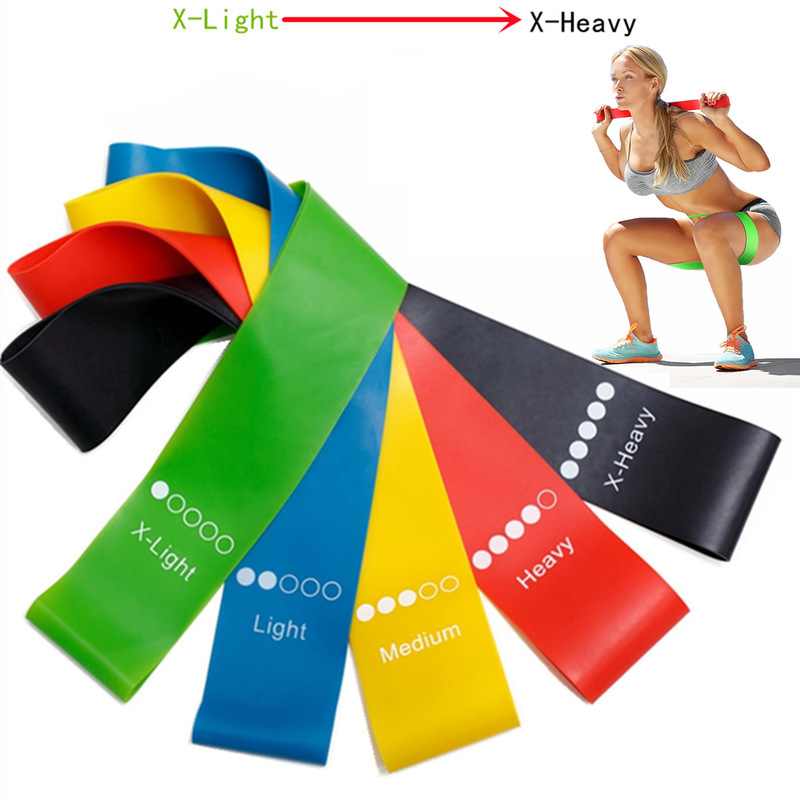 Yoga Fitness Resistance Band - 다양한 강도(5단계)를 갖춘 일반적인 TPE 저항