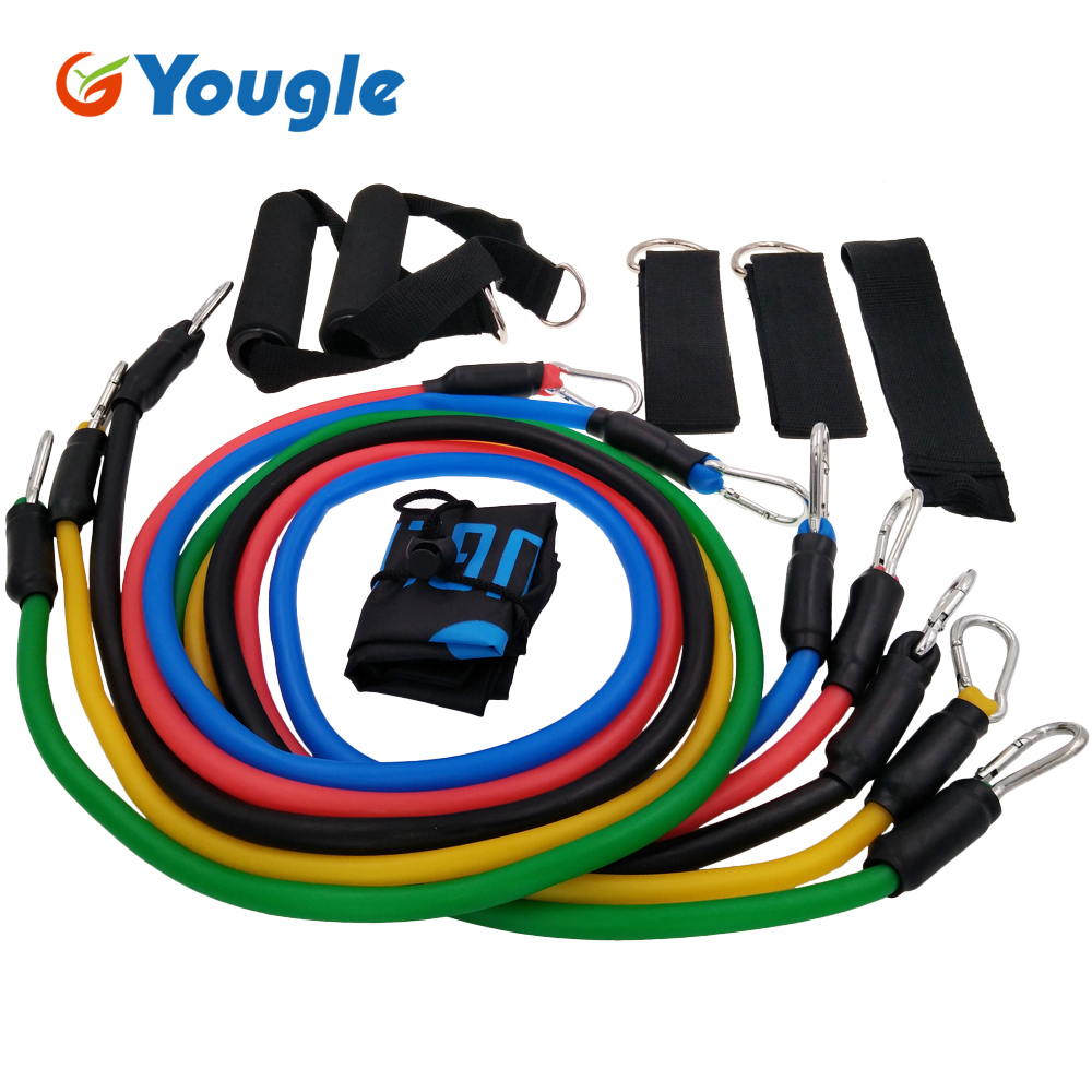 Yoga Fitness Resistance Band - Yogle 11 개/대 당겨 로프 피트니스