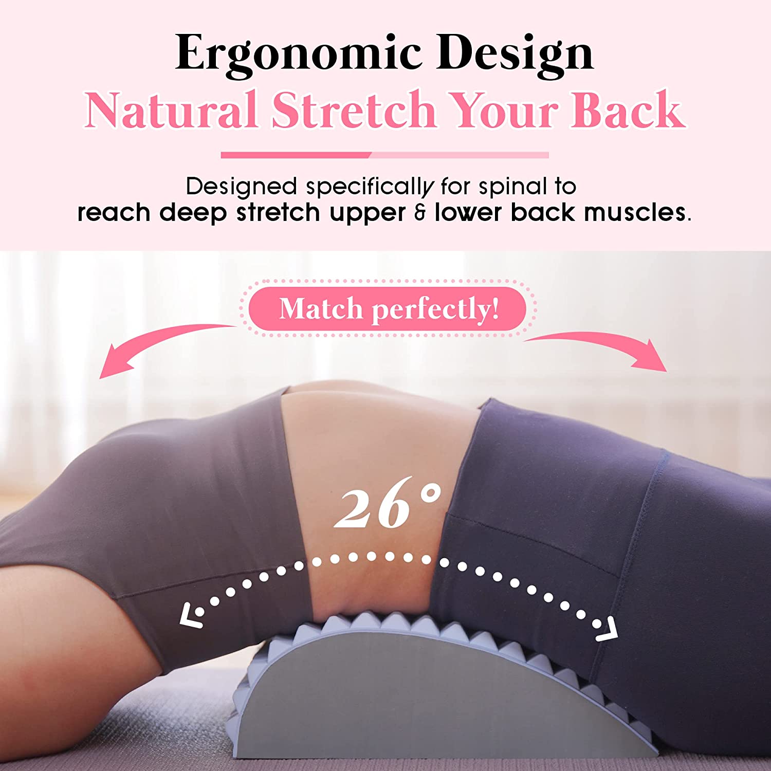 Posture Corrector Back - 허리 통증 완화 치료 스트레칭 베개,