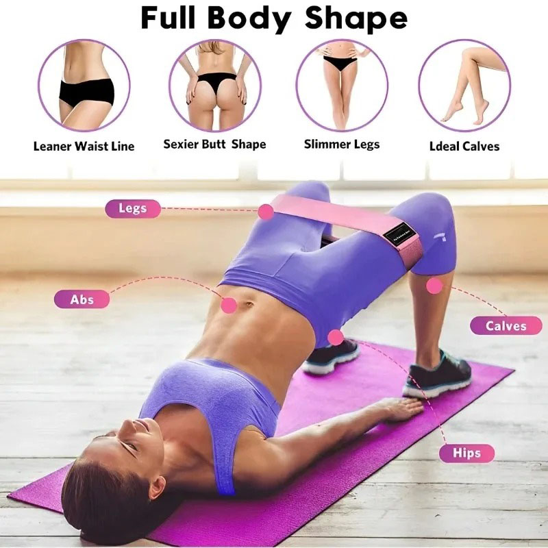 3개 세트 패브릭 저항 힙 부티 밴드, 엉덩이 허벅지  - Yoga Fitness Resistance Band 리뷰 및 가격
