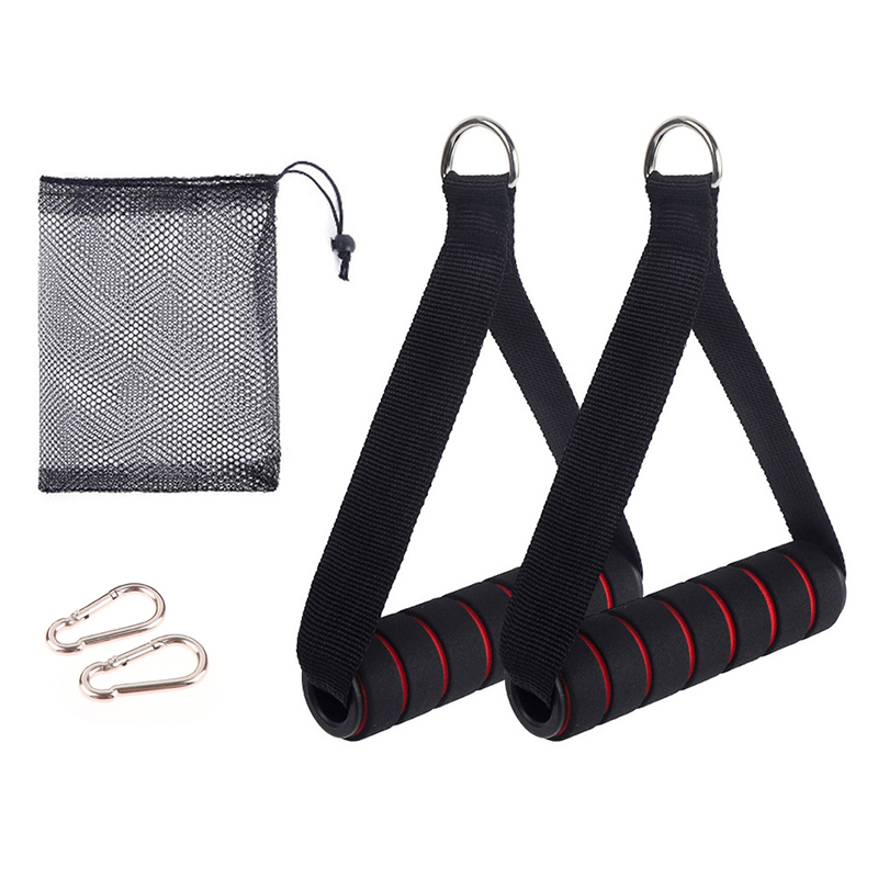 【F】견고한 케이블 머신 손잡이, D형 고리가 달린 금 - Yoga Fitness Resistance Band 리뷰 및 가격