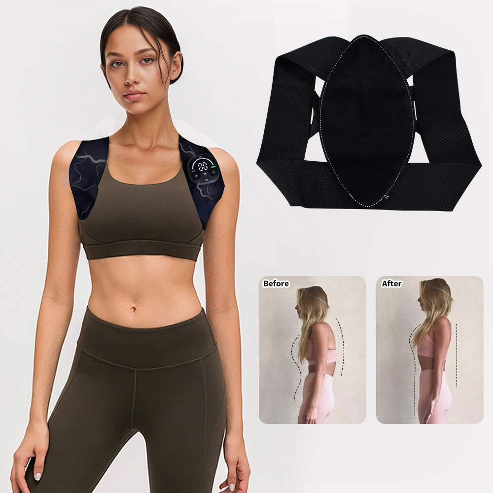 남녀용 EMS 자세 교정 벨트, 등굽음 교정 및 등 마 - Posture Corrector Back 리뷰 및 가격