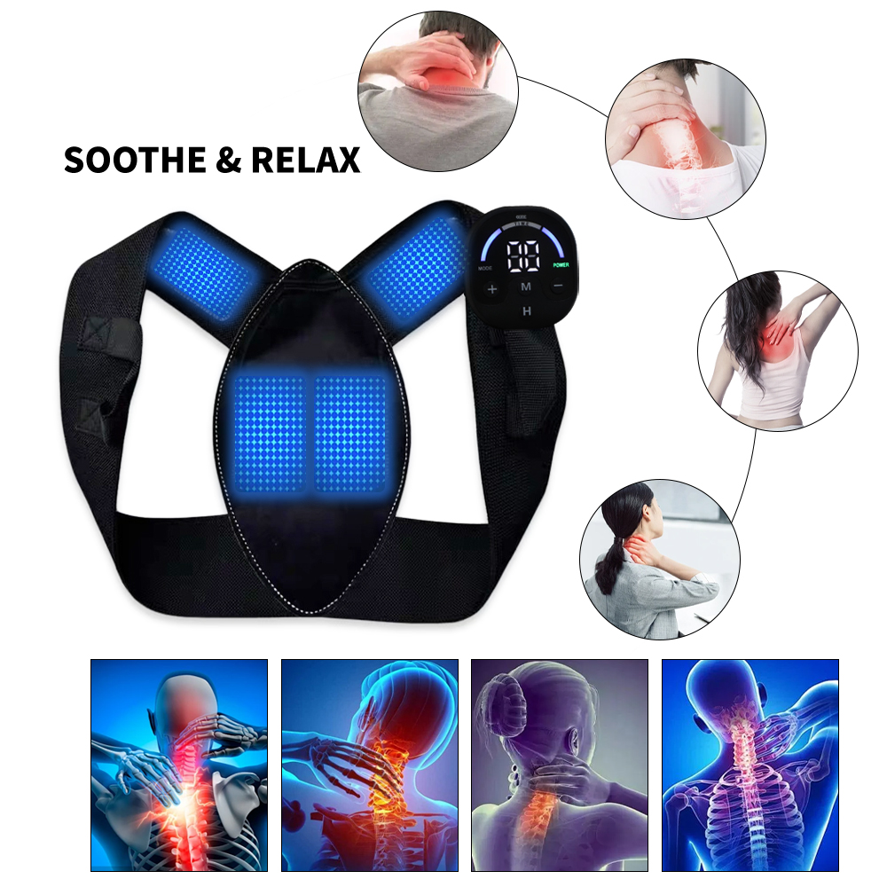남녀용 EMS 자세 교정 벨트, 등굽음 교정 및 등 마 - Posture Corrector Back 리뷰 및 가격