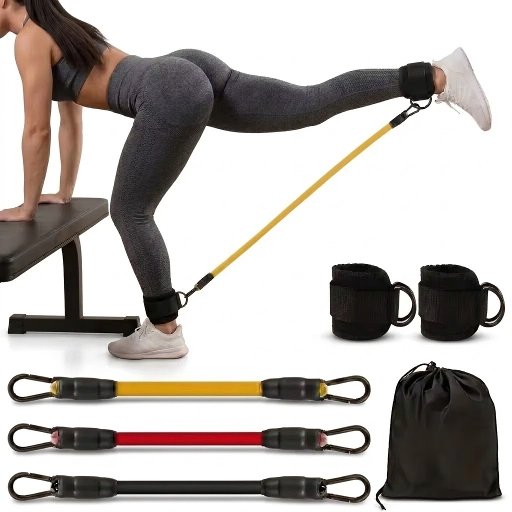 5피스 발목 저항 밴드 세트 근력 운동, 요가, 피트니 - Yoga Fitness Resistance Band 리뷰 및 가격