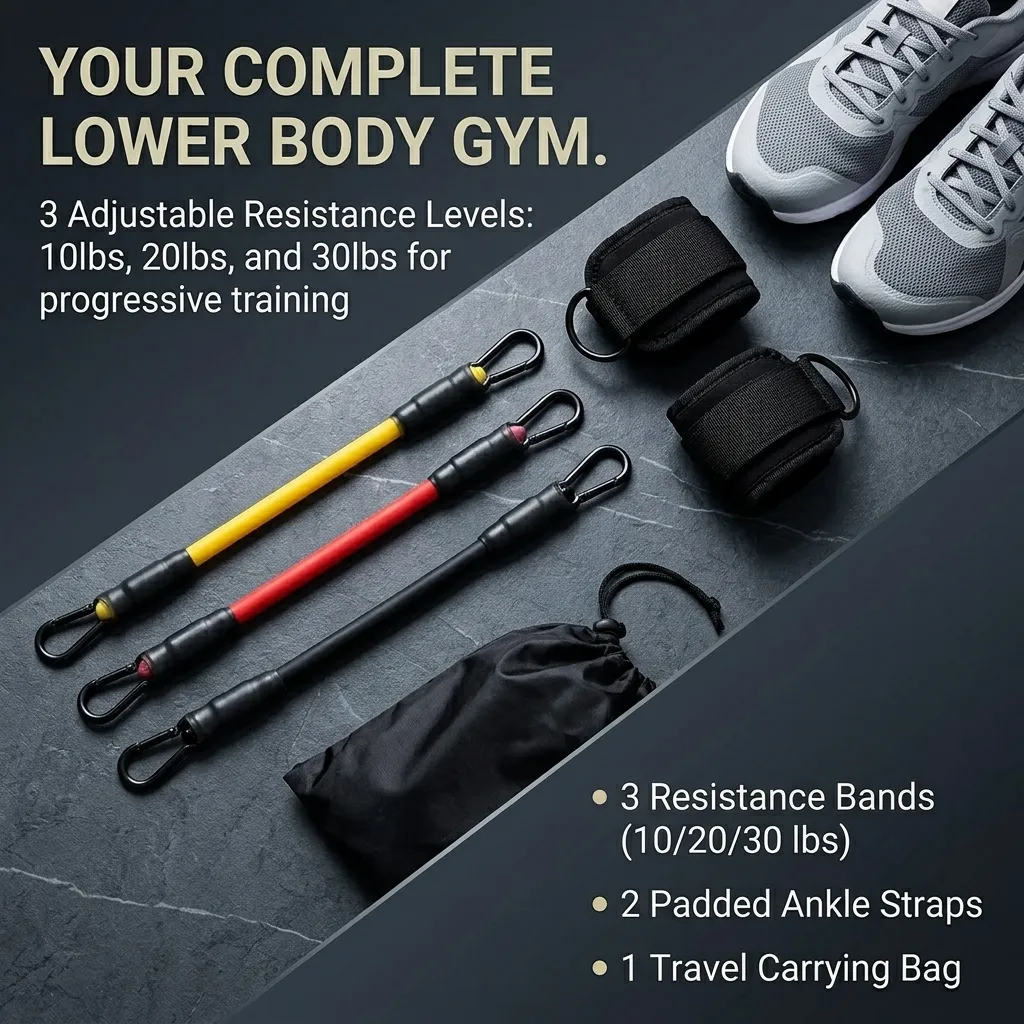 5피스 발목 저항 밴드 세트 근력 운동, 요가, 피트니 - Yoga Fitness Resistance Band 리뷰 및 가격