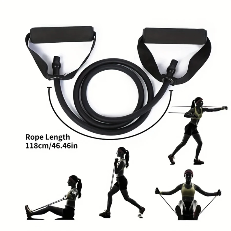 가정 운동 및 근력 훈련을 위한 손잡이가 있는 4단계  - Yoga Fitness Resistance Band 리뷰 및 가격