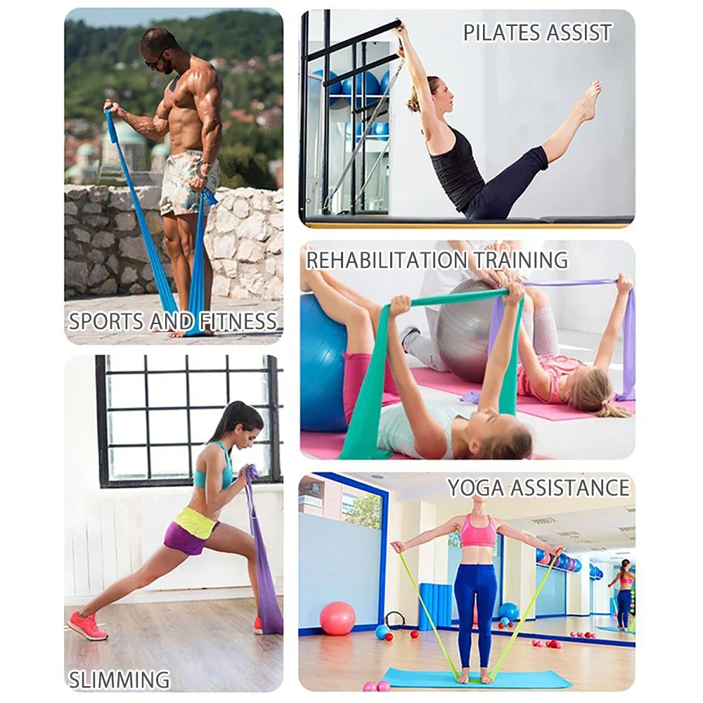 길이 200cm 요가 필라테스 스트레치 저항 밴드 체육 - Yoga Fitness Resistance Band 리뷰 및 가격